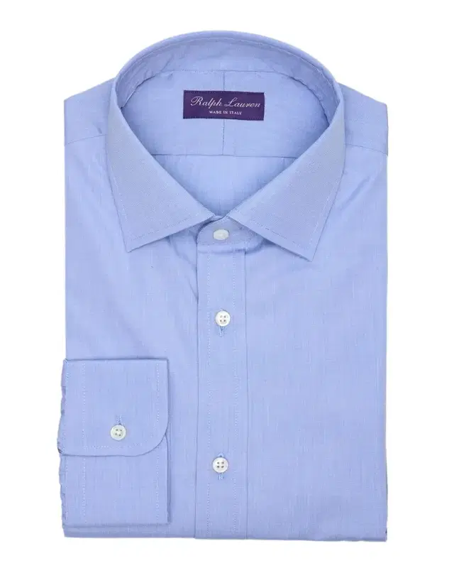 Men 's End-On-End Cotton Dress Shirt Men 's End-On-End Cotton Dress Shirt