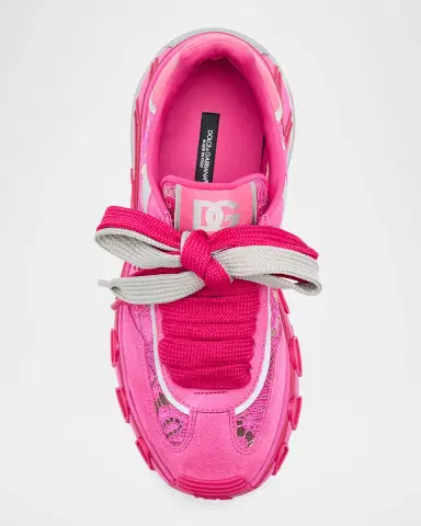 Dolce & Gabbana Country Road Lace and Suede Runner Sneakers | Thumbnail 5 Dolce & Gabbana Country Road Lace and Suede Runner Sneakers | Thumbnail 5