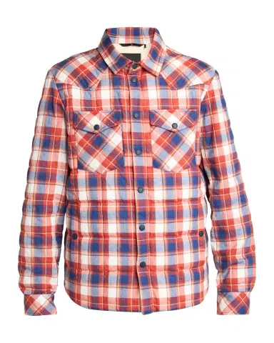Moncler Men's Quilted Plaid Snap-Front Western Shirt | Thumbnail 1 Moncler Men's Quilted Plaid Snap-Front Western Shirt | Thumbnail 1