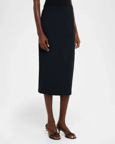 Max Mara Stretch Wool Midi Pencil Skirt | Thumbnail 4 Max Mara Stretch Wool Midi Pencil Skirt | Thumbnail 4