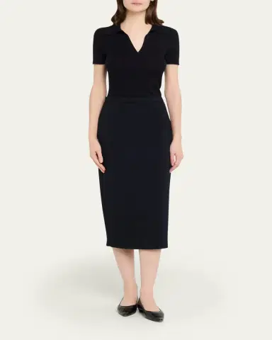 Max Mara Stretch Wool Midi Pencil Skirt | Thumbnail 7 Max Mara Stretch Wool Midi Pencil Skirt | Thumbnail 7
