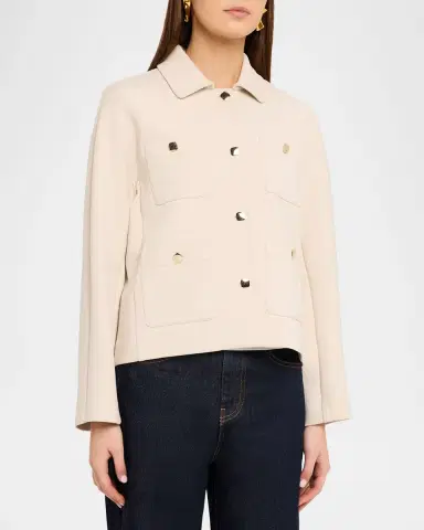 Max Mara Armonioso Scuba Jersey Boxy Jacket | Thumbnail 4 Max Mara Armonioso Scuba Jersey Boxy Jacket | Thumbnail 4