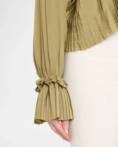 Ramy Brook Jacklyn Pleated Ruffle-Trim Blouse | Thumbnail 5 Ramy Brook Jacklyn Pleated Ruffle-Trim Blouse | Thumbnail 5