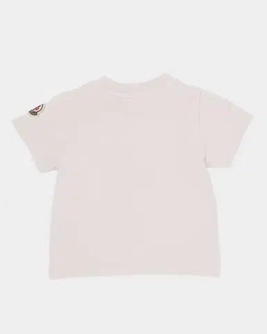 Moncler Girl's Logo Embroidered Short-Sleeve Cotton T-Shirt | Thumbnail 2 Moncler Girl's Logo Embroidered Short-Sleeve Cotton T-Shirt | Thumbnail 2