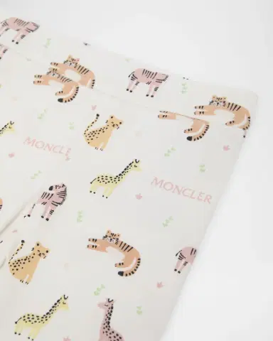 Moncler Girl's Cotton T-Shirt & Animal-Print Leggings Set | Thumbnail 3 Moncler Girl's Cotton T-Shirt & Animal-Print Leggings Set | Thumbnail 3