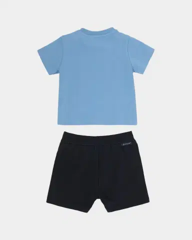 Moncler Boy 's Logo-Print T-Shirt & Shorts Set, Size 3M-3 | Thumbnail 2 Moncler Boy 's Logo-Print T-Shirt & Shorts Set, Size 3M-3 | Thumbnail 2