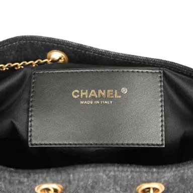 Chanel Chanel Medium 25 Hobo Bag Black Washed Denim Antique Gold Hardware | Thumbnail 10 Chanel Chanel Medium 25 Hobo Bag Black Washed Denim Antique Gold Hardware | Thumbnail 10