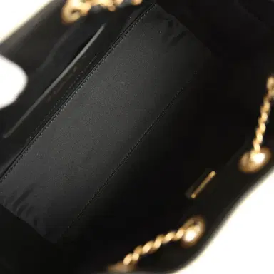 Chanel Chanel Mini 25 Hobo Bag Black Raffia and White Calfskin Antique Gold Hardware | Thumbnail 8 Chanel Chanel Mini 25 Hobo Bag Black Raffia and White Calfskin Antique Gold Hardware | Thumbnail 8