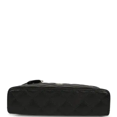 Chanel Chanel Top Handle Long Vanity Case with Chain Black Shiny Caviar Light Gold Hardware | Thumbnail 6 Chanel Chanel Top Handle Long Vanity Case with Chain Black Shiny Caviar Light Gold Hardware | Thumbnail 6