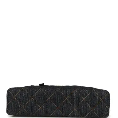 Chanel Chanel Top Handle Long Vanity Case with Chain Dark Blue Denim Light Gold Hardware | Thumbnail 6 Chanel Chanel Top Handle Long Vanity Case with Chain Dark Blue Denim Light Gold Hardware | Thumbnail 6