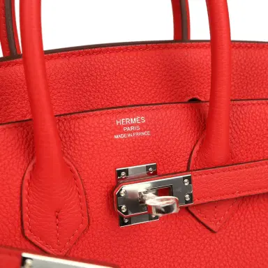 HERMÈS Hermes Birkin 25 Rouge de Coeur Togo Palladium Hardware | Thumbnail 7 HERMÈS Hermes Birkin 25 Rouge de Coeur Togo Palladium Hardware | Thumbnail 7
