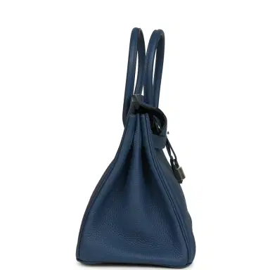 HERMÈS Hermes Birkin 30 Deep Bleu Togo Palladium Hardware | Thumbnail 3 HERMÈS Hermes Birkin 30 Deep Bleu Togo Palladium Hardware | Thumbnail 3