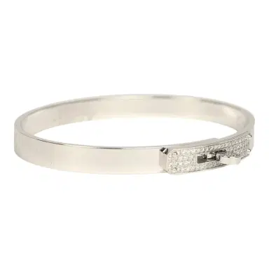 HERMÈS Hermes Kelly Bracelet Small Model White Gold & Diamonds | Thumbnail 2 HERMÈS Hermes Kelly Bracelet Small Model White Gold & Diamonds | Thumbnail 2