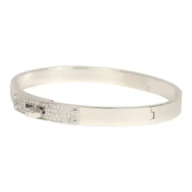 HERMÈS Hermes Kelly Bracelet Small Model White Gold & Diamonds | Thumbnail 3 HERMÈS Hermes Kelly Bracelet Small Model White Gold & Diamonds | Thumbnail 3