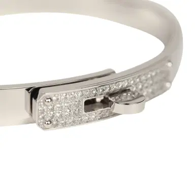 HERMÈS Hermes Kelly Bracelet Small Model White Gold & Diamonds | Thumbnail 5 HERMÈS Hermes Kelly Bracelet Small Model White Gold & Diamonds | Thumbnail 5