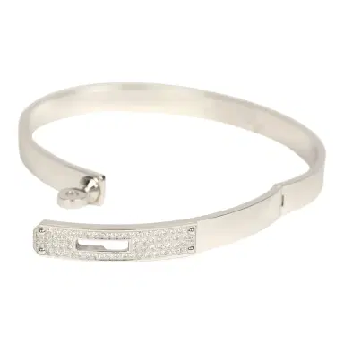 HERMÈS Hermes Kelly Bracelet Small Model White Gold & Diamonds | Thumbnail 7 HERMÈS Hermes Kelly Bracelet Small Model White Gold & Diamonds | Thumbnail 7