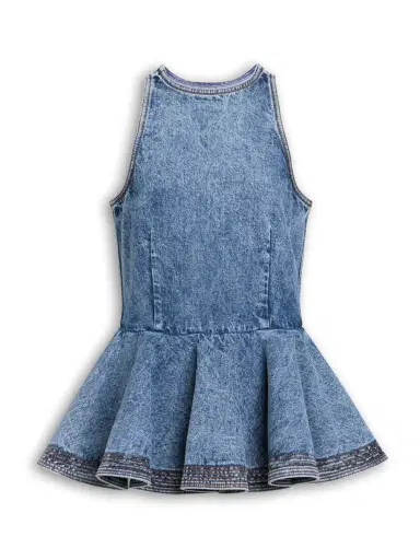 Alaïa Denim Peplum Top | Thumbnail 1 Alaïa Denim Peplum Top | Thumbnail 1