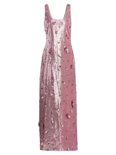 SIMKHAI Women's Tindra Sequin & Paillette Gown - Dusty Rose | Thumbnail 1 SIMKHAI Women's Tindra Sequin & Paillette Gown - Dusty Rose | Thumbnail 1
