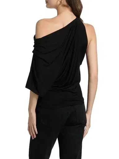 A.L.C. Women's Emi Ruched Off-The-Shoulder T-Shirt - Black | Thumbnail 5 A.L.C. Women's Emi Ruched Off-The-Shoulder T-Shirt - Black | Thumbnail 5