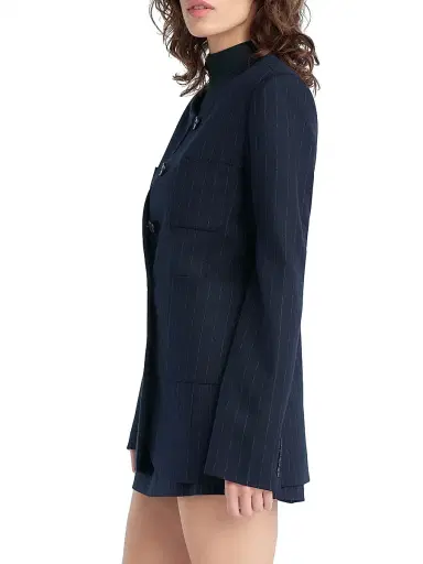 Favorite Daughter Women's The Busy Woman Pinstriped Blazer | Thumbnail 3 Favorite Daughter Women's The Busy Woman Pinstriped Blazer | Thumbnail 3