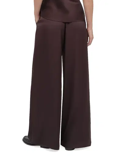 Favorite Daughter Women's The Everything Satin Wide-Leg Pants - Espresso | Thumbnail 6 Favorite Daughter Women's The Everything Satin Wide-Leg Pants - Espresso | Thumbnail 6