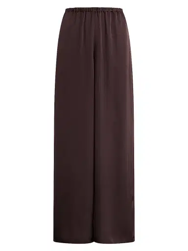Favorite Daughter Women's The Everything Satin Wide-Leg Pants - Espresso | Thumbnail 1 Favorite Daughter Women's The Everything Satin Wide-Leg Pants - Espresso | Thumbnail 1