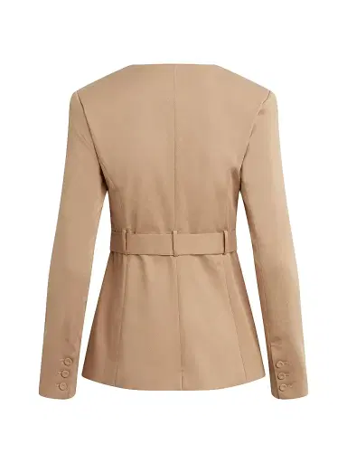 Favorite Daughter Women's The Diana Tie-Waist Cotton-Blend Jacket - Beige - Size XS | Thumbnail 3 Favorite Daughter Women's The Diana Tie-Waist Cotton-Blend Jacket - Beige - Size XS | Thumbnail 3
