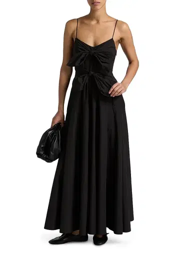 DEREK LAM 10 CROSBY Women's Unity Poplin Double Tie-Front Maxi Dress | Thumbnail 2 DEREK LAM 10 CROSBY Women's Unity Poplin Double Tie-Front Maxi Dress | Thumbnail 2