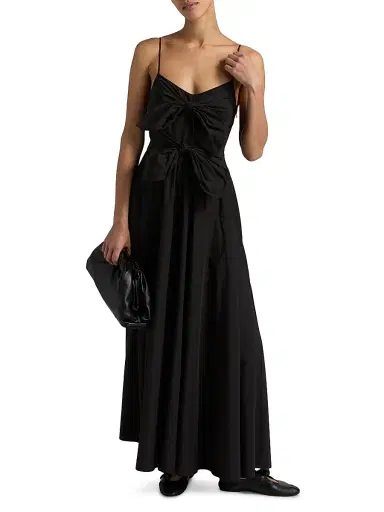 DEREK LAM 10 CROSBY Women's Unity Poplin Double Tie-Front Maxi Dress | Thumbnail 3 DEREK LAM 10 CROSBY Women's Unity Poplin Double Tie-Front Maxi Dress | Thumbnail 3