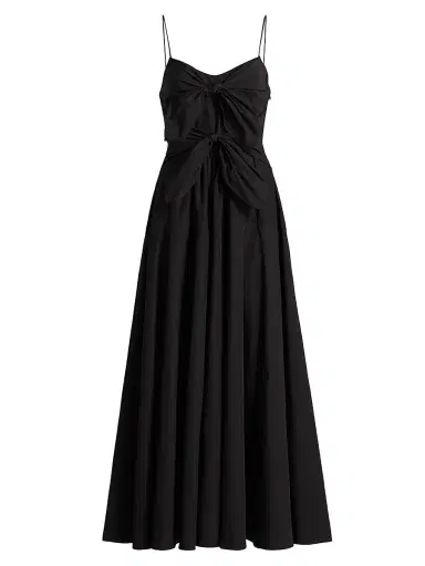 DEREK LAM 10 CROSBY Women's Unity Poplin Double Tie-Front Maxi Dress | Thumbnail 1 DEREK LAM 10 CROSBY Women's Unity Poplin Double Tie-Front Maxi Dress | Thumbnail 1