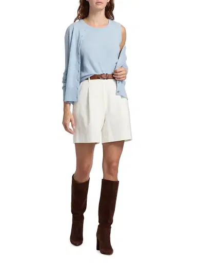 Saks Fifth Avenue Women's Rib-Knit Cashmere Sleeveless Sweater - Blue Sky | Thumbnail 2 Saks Fifth Avenue Women's Rib-Knit Cashmere Sleeveless Sweater - Blue Sky | Thumbnail 2
