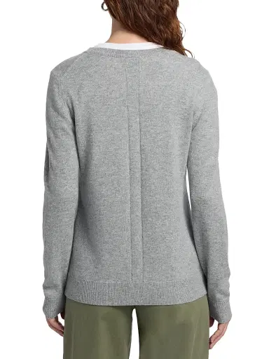 Saks Fifth Avenue Women's V-Neck Cashmere Sweater - Flannel - Size XL | Thumbnail 5 Saks Fifth Avenue Women's V-Neck Cashmere Sweater - Flannel - Size XL | Thumbnail 5
