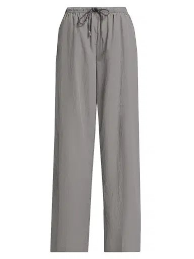 L'AGENCE Women's Valkyrie Drawstring Wide-Leg Pants - Medium Grey | Thumbnail 1 L'AGENCE Women's Valkyrie Drawstring Wide-Leg Pants - Medium Grey | Thumbnail 1