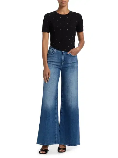 L'AGENCE Women's Quincy High-Rise Wide-Leg Jeans - Castro | Thumbnail 2 L'AGENCE Women's Quincy High-Rise Wide-Leg Jeans - Castro | Thumbnail 2