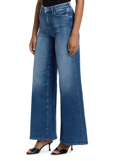L'AGENCE Women's Quincy High-Rise Wide-Leg Jeans - Castro | Thumbnail 4 L'AGENCE Women's Quincy High-Rise Wide-Leg Jeans - Castro | Thumbnail 4