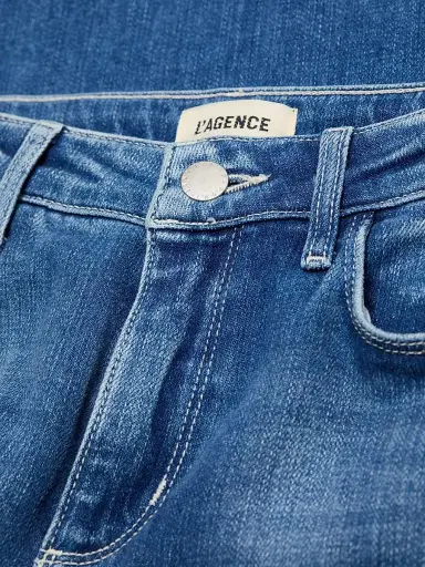 L'AGENCE Women's Quincy High-Rise Wide-Leg Jeans - Castro | Thumbnail 7 L'AGENCE Women's Quincy High-Rise Wide-Leg Jeans - Castro | Thumbnail 7