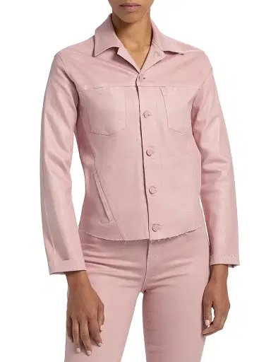 L'Agence Women's Janelle Slim Raw Jacket | Thumbnail 3 L'Agence Women's Janelle Slim Raw Jacket | Thumbnail 3