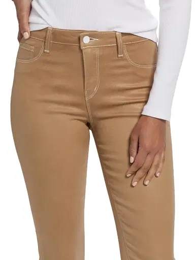 L'Agence Women's Tati Coated High-Rise Boot-Cut Crop Jeans | Thumbnail 6 L'Agence Women's Tati Coated High-Rise Boot-Cut Crop Jeans | Thumbnail 6