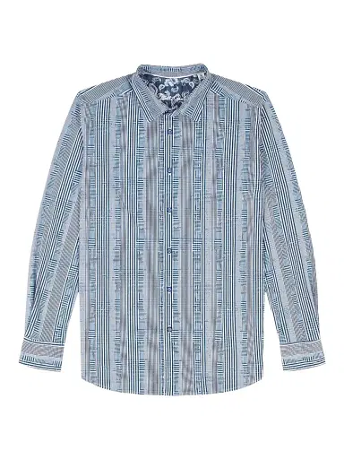 Robert Graham Men's Charnwood Geometric Shirt - Blue | Thumbnail 1 Robert Graham Men's Charnwood Geometric Shirt - Blue | Thumbnail 1