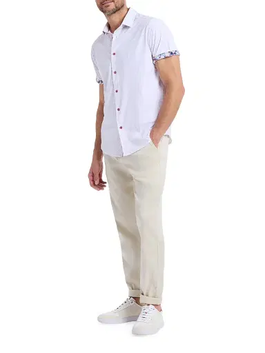 Robert Graham Men's Brompton Knit Shirt - Lilac | Thumbnail 2 Robert Graham Men's Brompton Knit Shirt - Lilac | Thumbnail 2