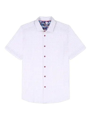 Robert Graham Men's Brompton Knit Shirt - Lilac | Thumbnail 1 Robert Graham Men's Brompton Knit Shirt - Lilac | Thumbnail 1