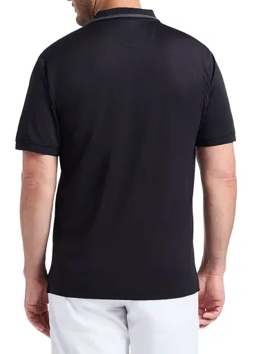 Robert Graham Men's Monkey Business Knit Polo Shirt - Black | Thumbnail 5 Robert Graham Men's Monkey Business Knit Polo Shirt - Black | Thumbnail 5