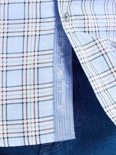 Robert Graham Men's Portsoken Plaid Cotton Shirt - Light Blue - Size XXL | Thumbnail 7 Robert Graham Men's Portsoken Plaid Cotton Shirt - Light Blue - Size XXL | Thumbnail 7