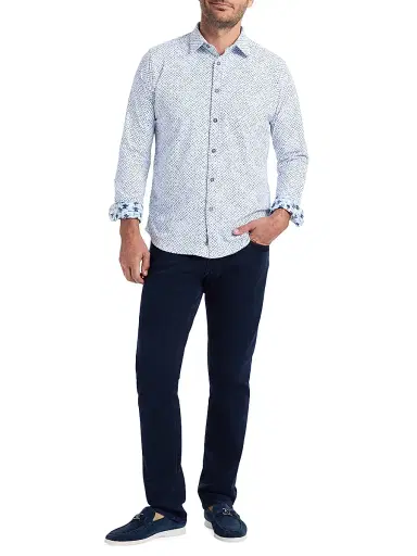 Robert Graham Men's Montagu Knit Button-Front Shirt | Thumbnail 2 Robert Graham Men's Montagu Knit Button-Front Shirt | Thumbnail 2