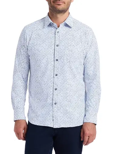 Robert Graham Men's Montagu Knit Button-Front Shirt | Thumbnail 3 Robert Graham Men's Montagu Knit Button-Front Shirt | Thumbnail 3
