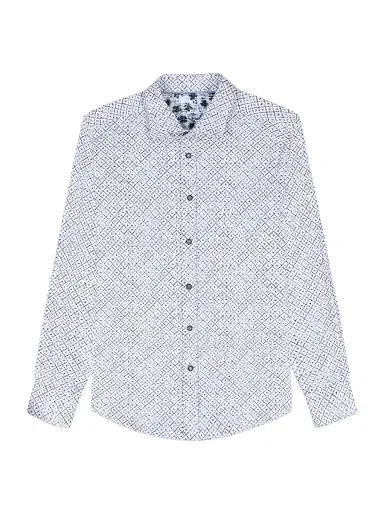 Robert Graham Men's Montagu Knit Button-Front Shirt | Thumbnail 1 Robert Graham Men's Montagu Knit Button-Front Shirt | Thumbnail 1