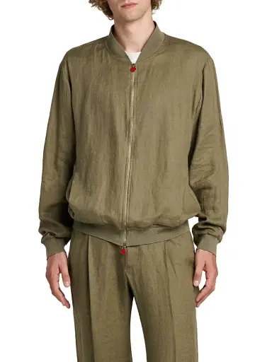 Kiton Men's Pahoa Linen Jacket - Khaki - Size 46 | Thumbnail 3 Kiton Men's Pahoa Linen Jacket - Khaki - Size 46 | Thumbnail 3