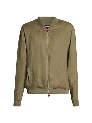 Kiton Men's Pahoa Linen Jacket - Khaki - Size 46 | Thumbnail 1 Kiton Men's Pahoa Linen Jacket - Khaki - Size 46 | Thumbnail 1