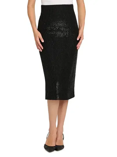 Kiton Women's Sequined Pencil Skirt - Black | Thumbnail 3 Kiton Women's Sequined Pencil Skirt - Black | Thumbnail 3
