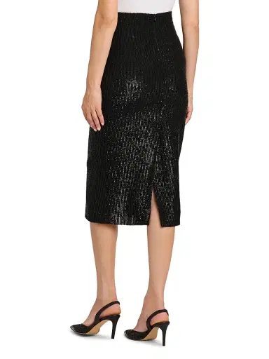 Kiton Women's Sequined Pencil Skirt - Black | Thumbnail 5 Kiton Women's Sequined Pencil Skirt - Black | Thumbnail 5